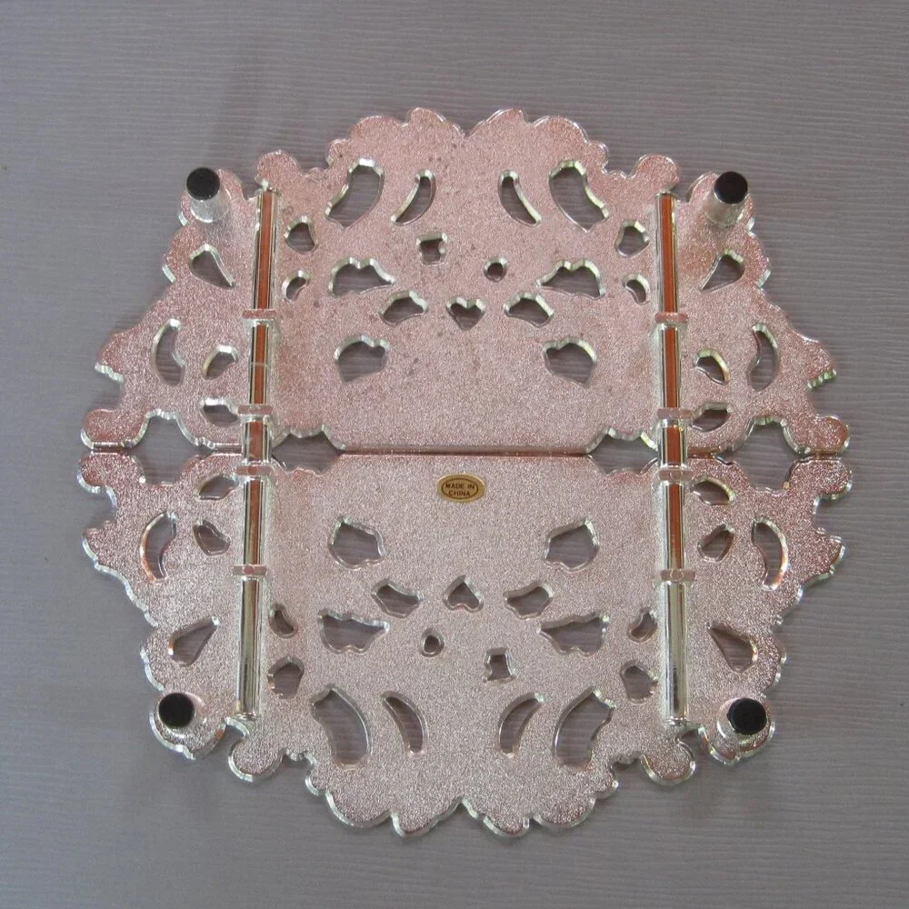 New Timeless Treasures Silver Plated Expandable Trivet